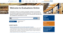 Desktop Screenshot of evaluationsonline.org.uk